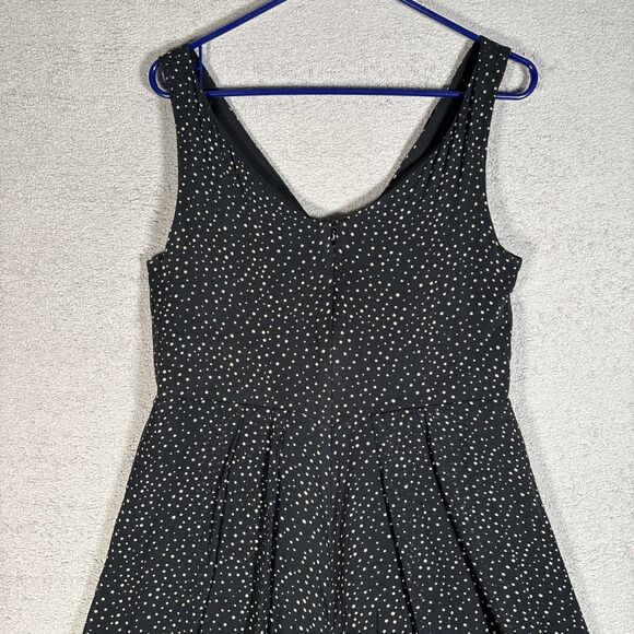 Vintage Talbots Petites Silk Chiffon Dress PXS Polka Dot AOP Faux Wrap Fit Flare - Picture 11 of 14